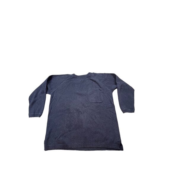 Eddie Bauer Sweaters - Eddie Bauer Mens Small Navy Blue Grandpa Golfing Sweater With Pocket Japan Made